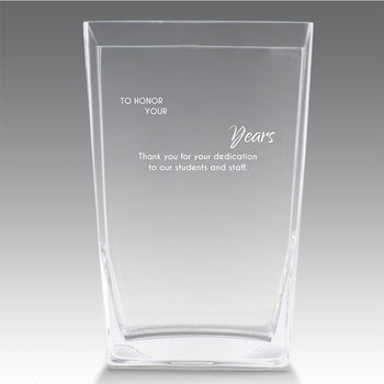 Recognition Crystal Vase