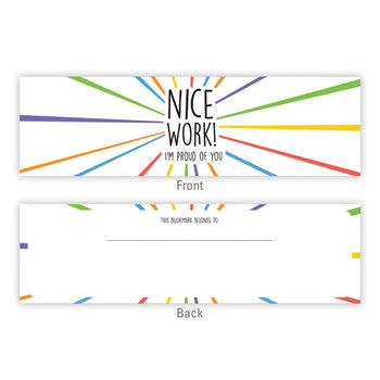 Nice Work Bookmarks 25/PK