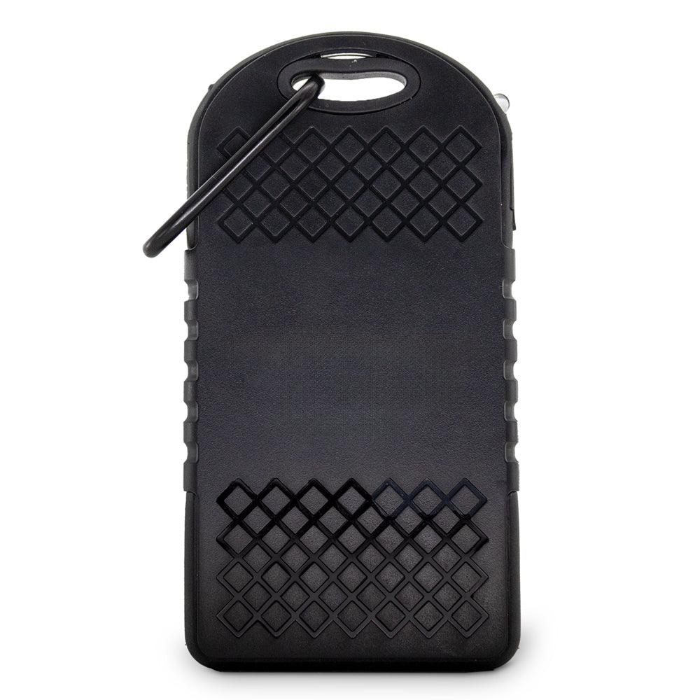 Custom UL® 4000 mAh Solar Power Bank w/ Carabiner