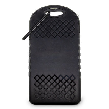Custom UL® 4000 mAh Solar Power Bank w/ Carabiner