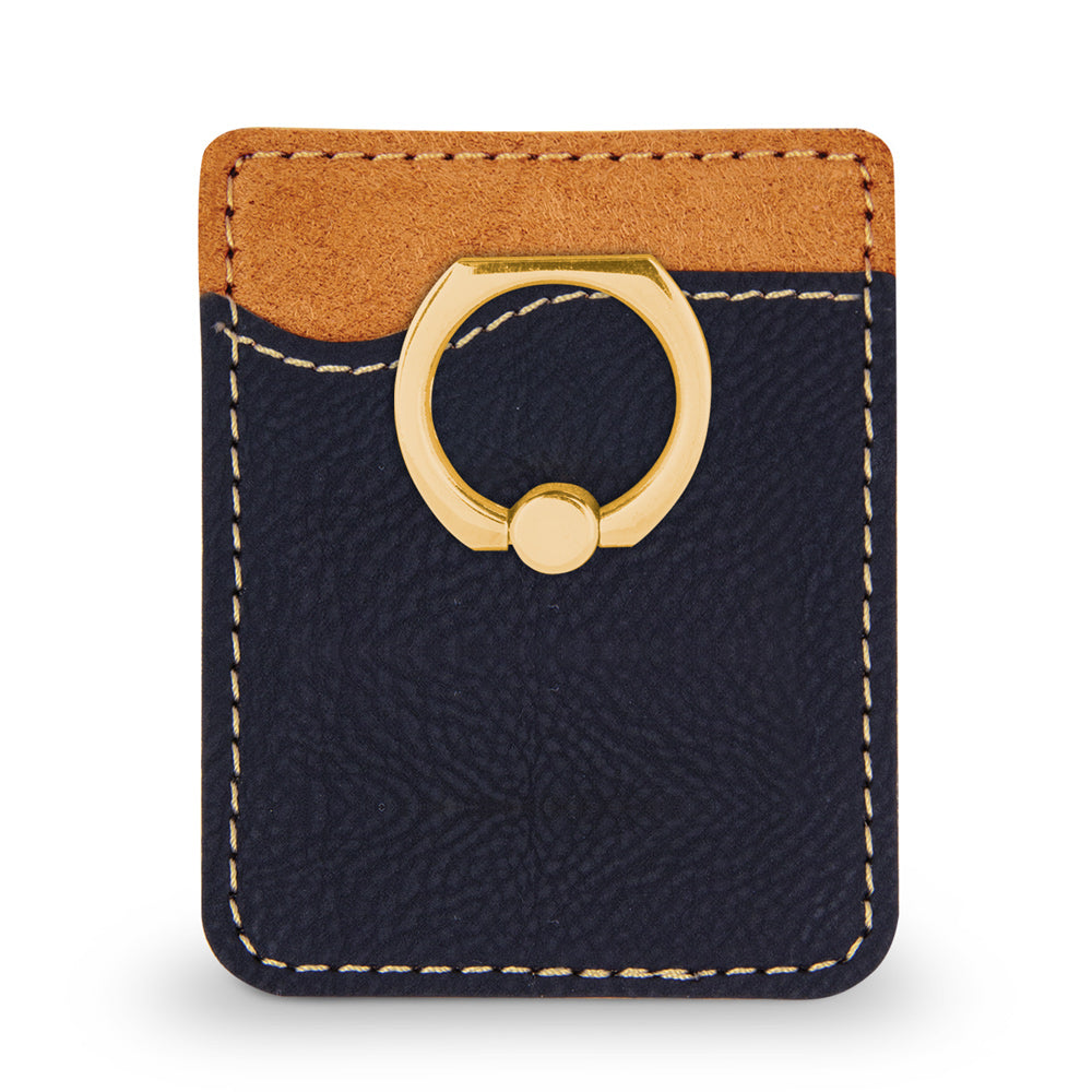 Custom Phone Wallet w/ Metal Ring