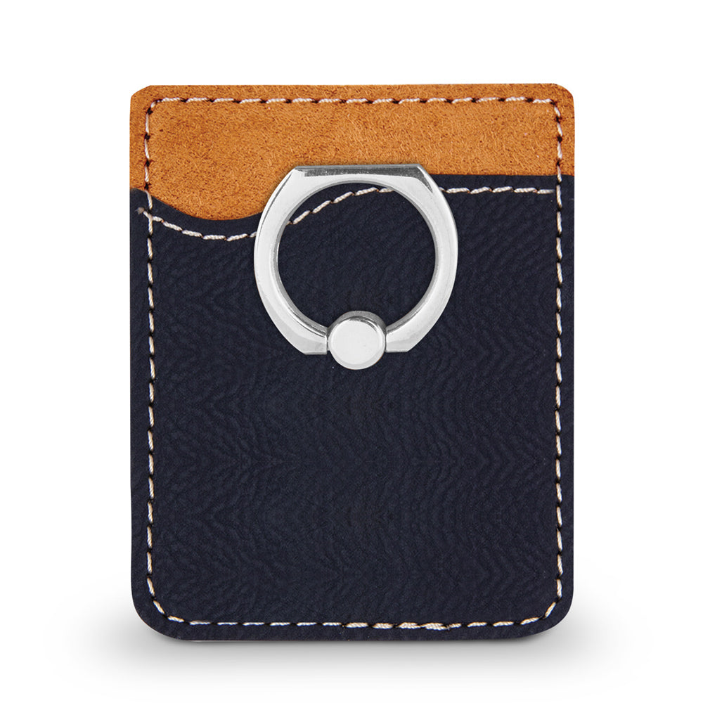 Custom Phone Wallet w/ Metal Ring