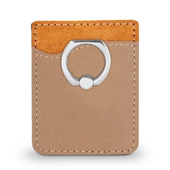 Custom Phone Wallet w/ Metal Ring