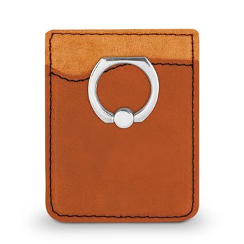 Custom Phone Wallet w/ Metal Ring
