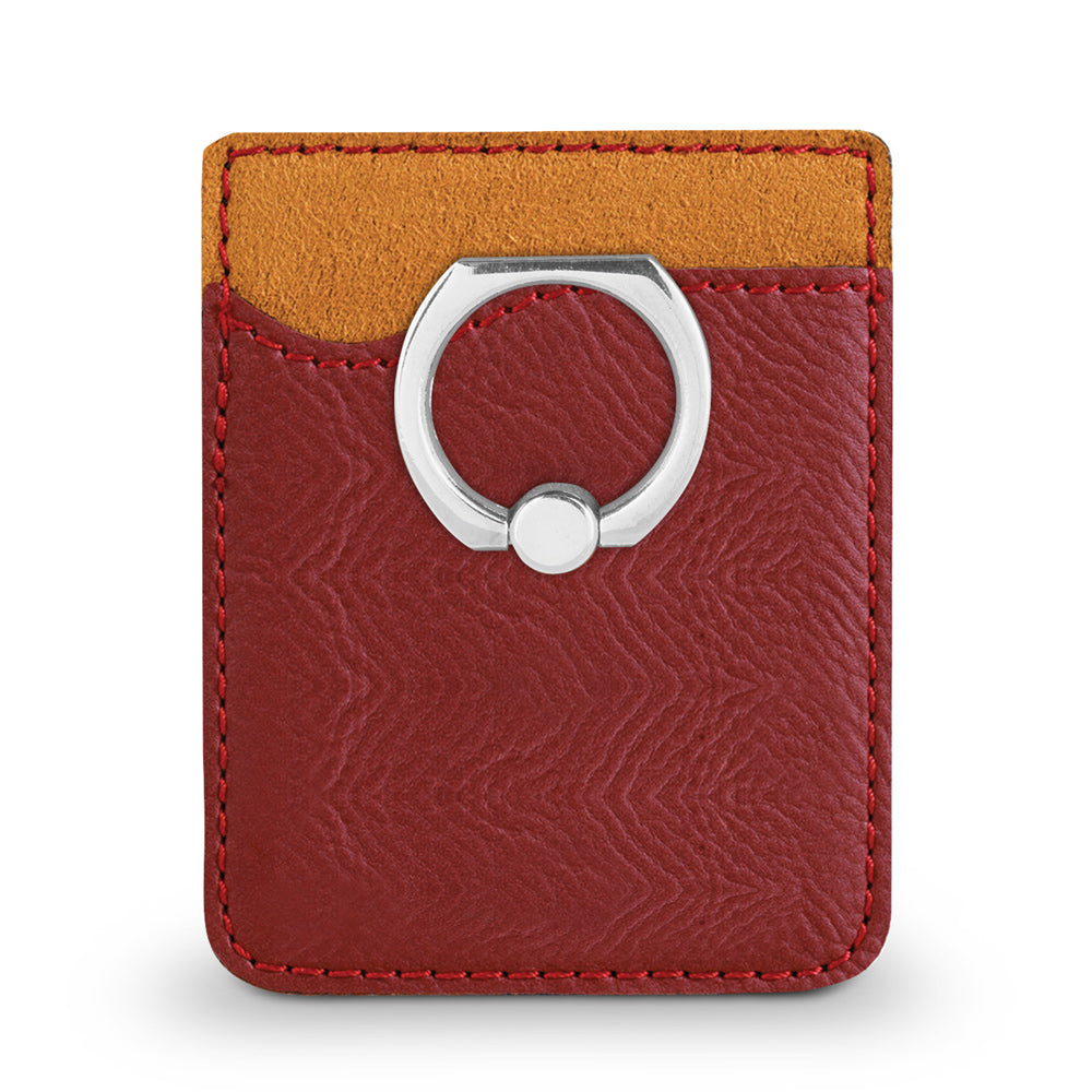 Custom Phone Wallet w/ Metal Ring