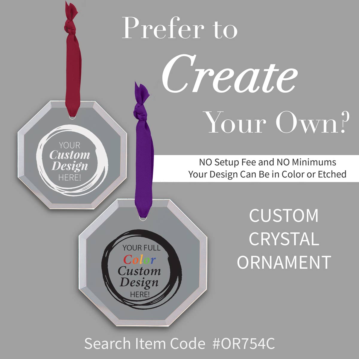 create your own crystal ornaments