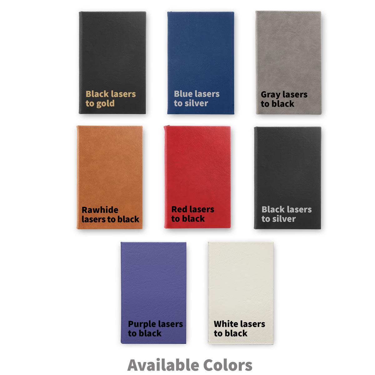 multiple colors of textured hardbound journals