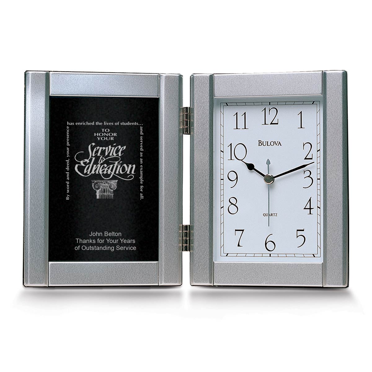 Bulova Framed Clock Award
