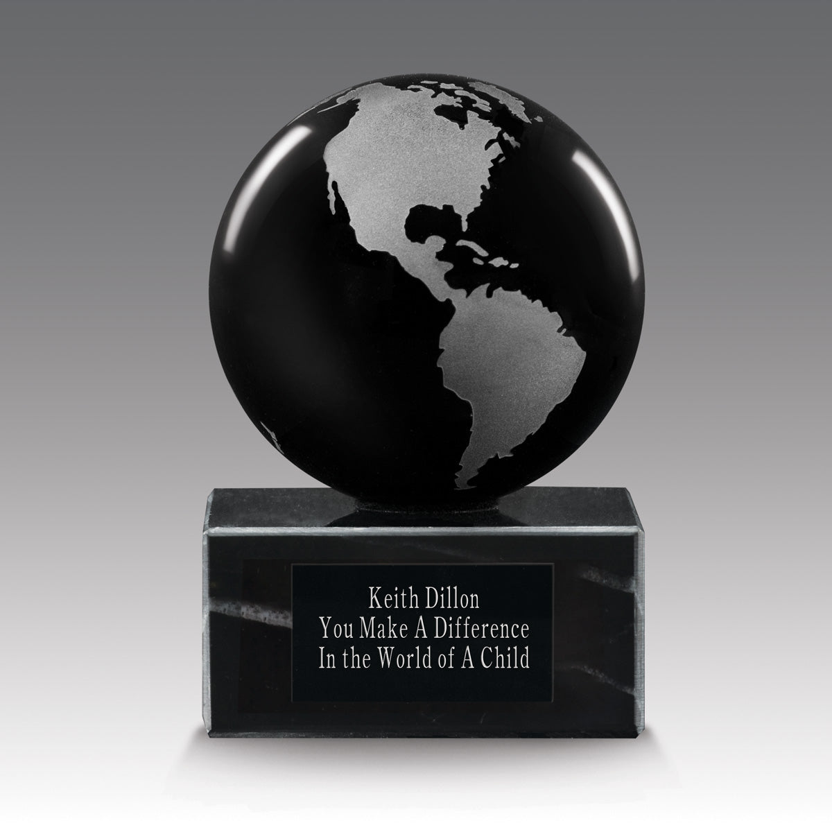 Crystal Globe Base Award