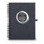 Hardbound spiral journal notebook with sticky notes & flags inside. Featuring your full-color logo on the cover.