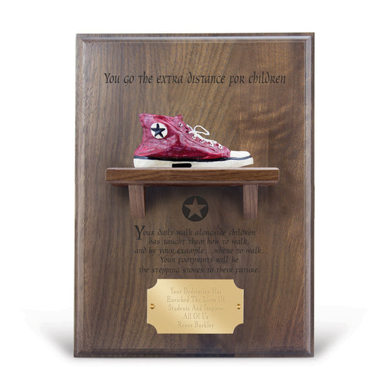 Extra Distance Shoe Shelf Plaque