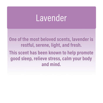 lavender scent description - restful, serene, light, & fresh