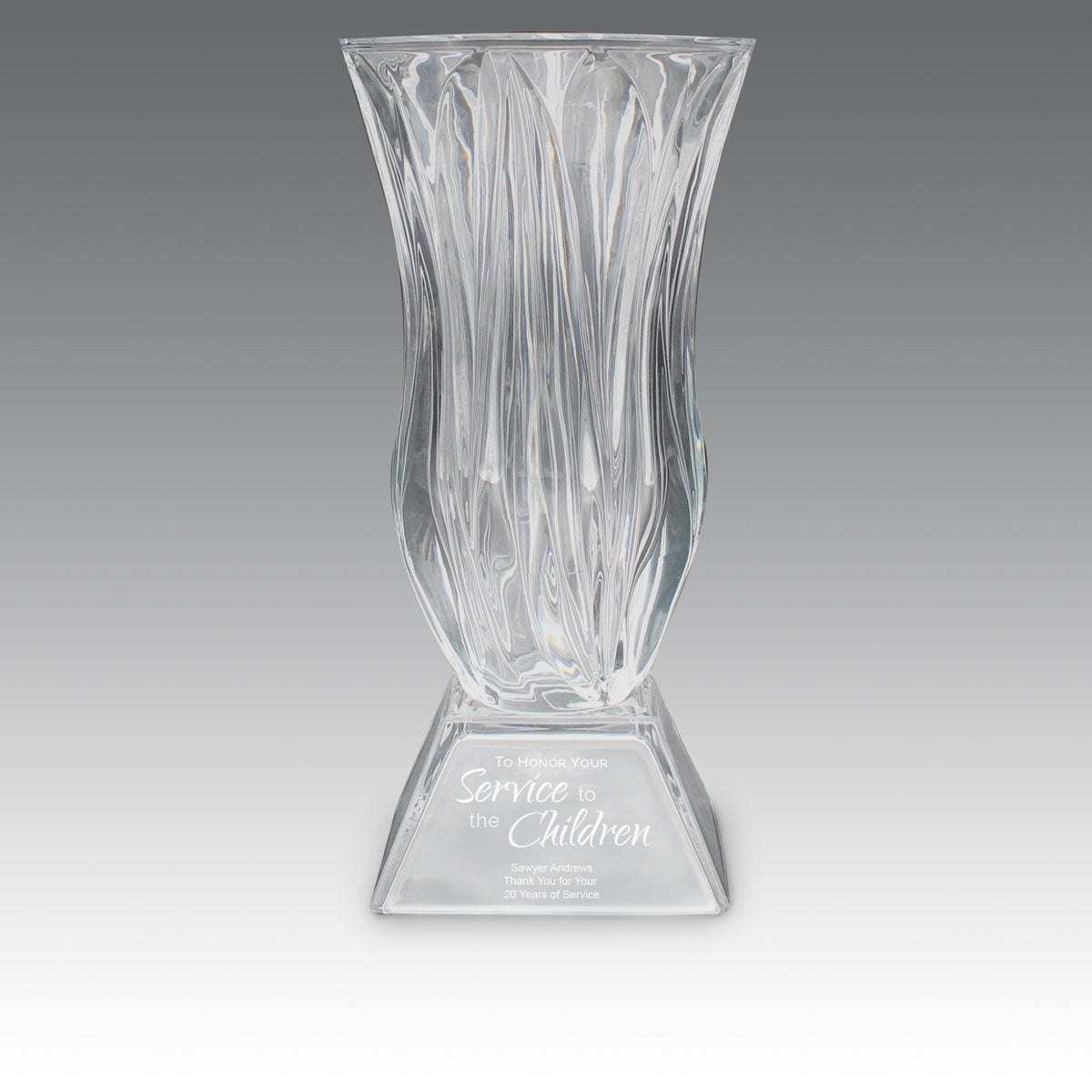 Legacy Trophy Crystal Vase