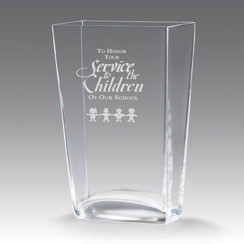 Recognition Crystal Vase