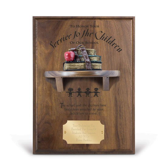 Shelf Plaque with Books