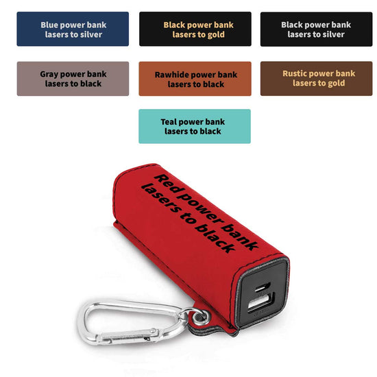 several color options for the 2200 mAh power banks