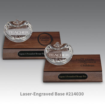 Optic Crystal Center Cut Apple