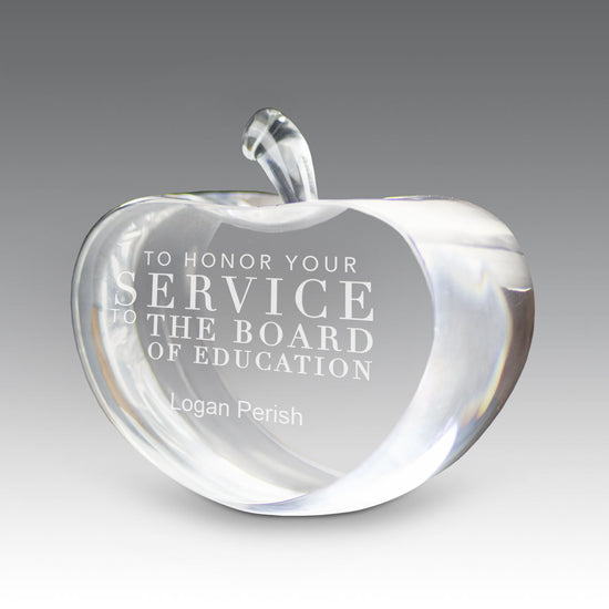 Optic Crystal Center Cut Apple