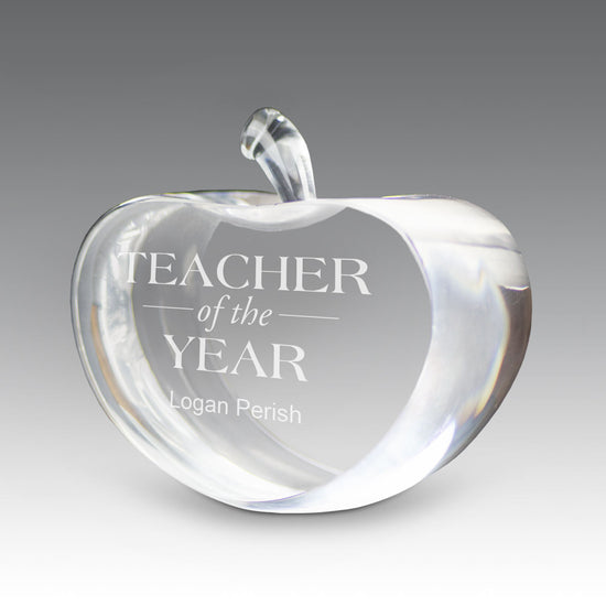 Optic Crystal Center Cut Apple