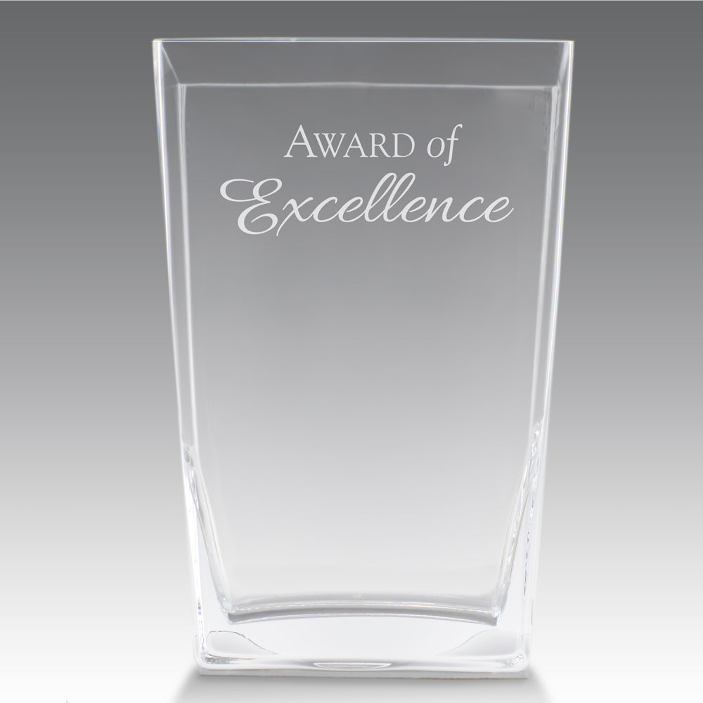 Recognition Crystal Vase