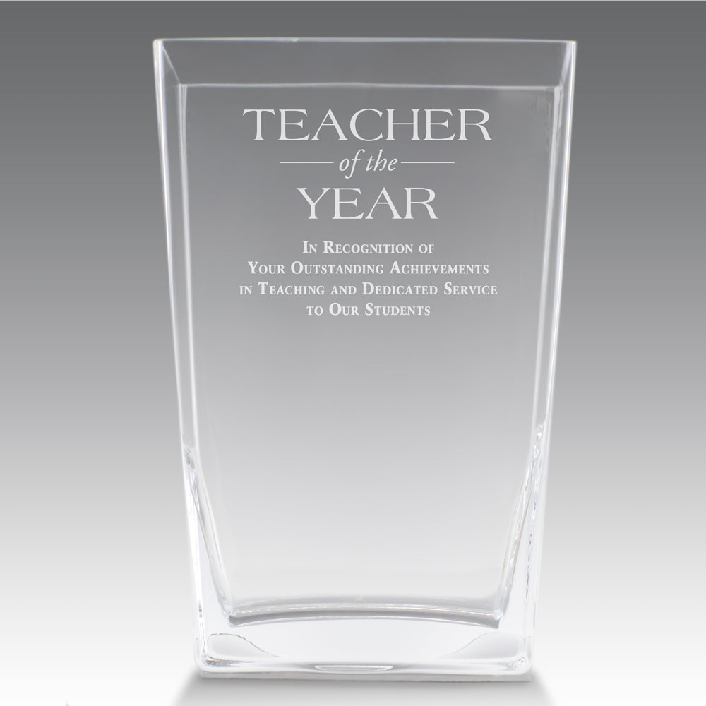 Recognition Crystal Vase