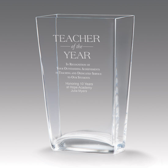 Recognition Crystal Vase