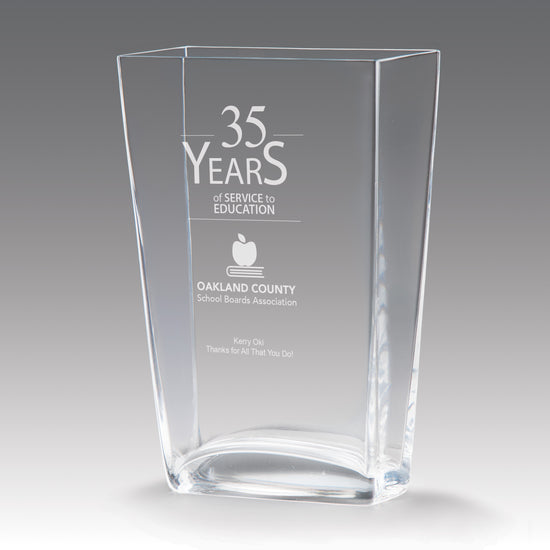 Recognition Crystal Vase
