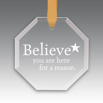 Believe Crystal Suncatcher Ornament