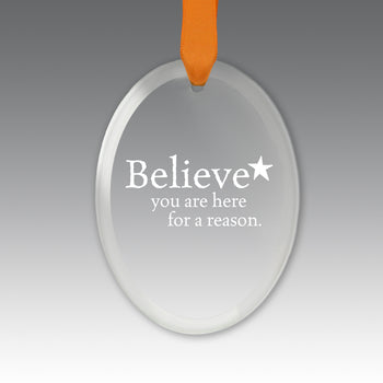 Believe Crystal Suncatcher Ornament