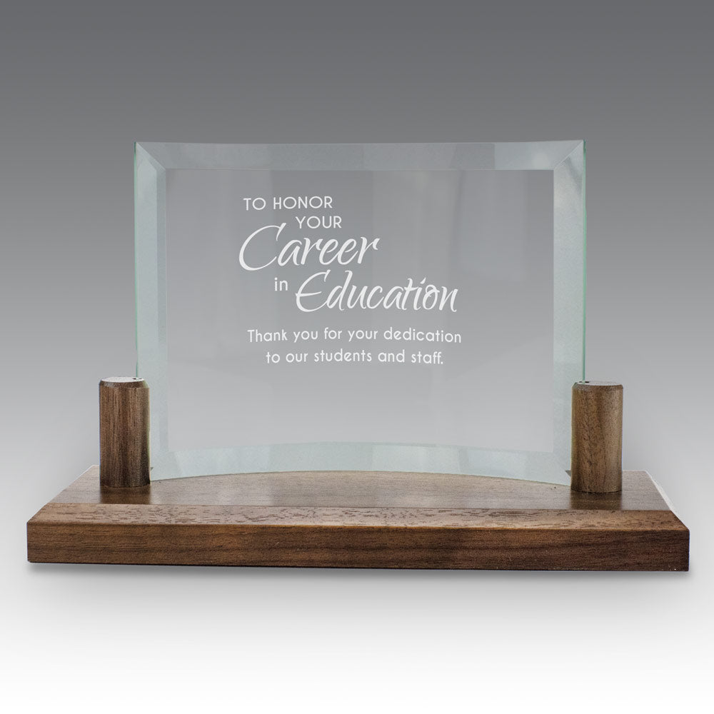 Curved Glass Base Award