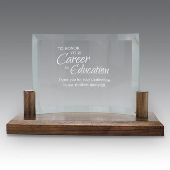 Curved Glass Base Award