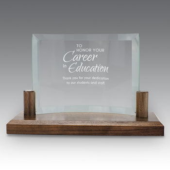 Curved Glass Base Award