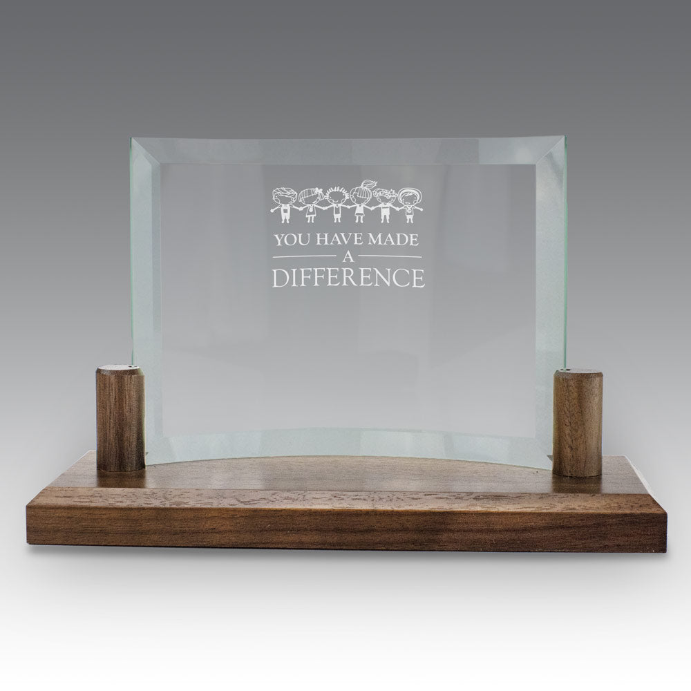 Curved Glass Base Award