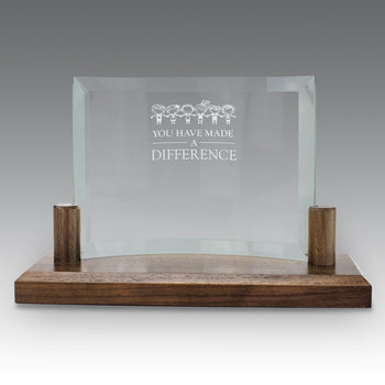 Curved Glass Base Award