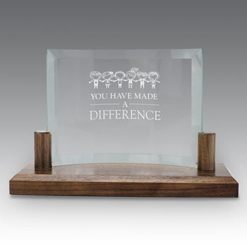 Curved Glass Base Award