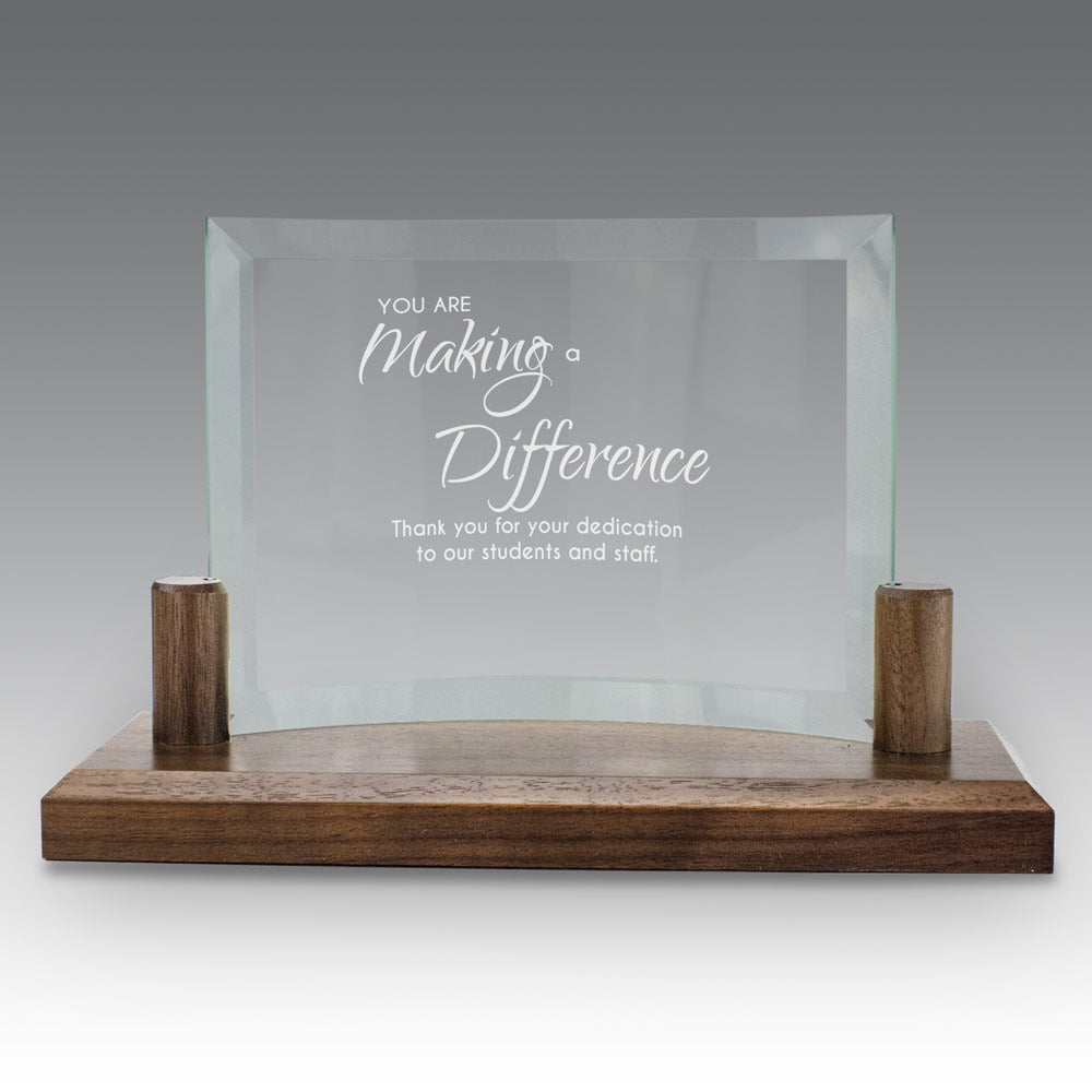 Curved Glass Base Award