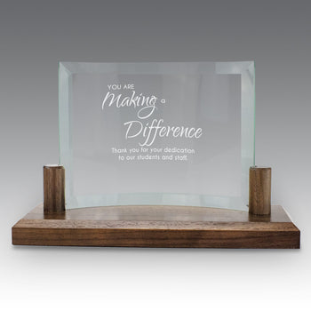Curved Glass Base Award