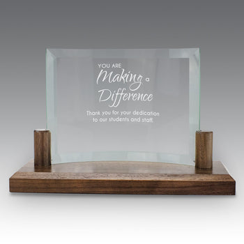 Curved Glass Base Award