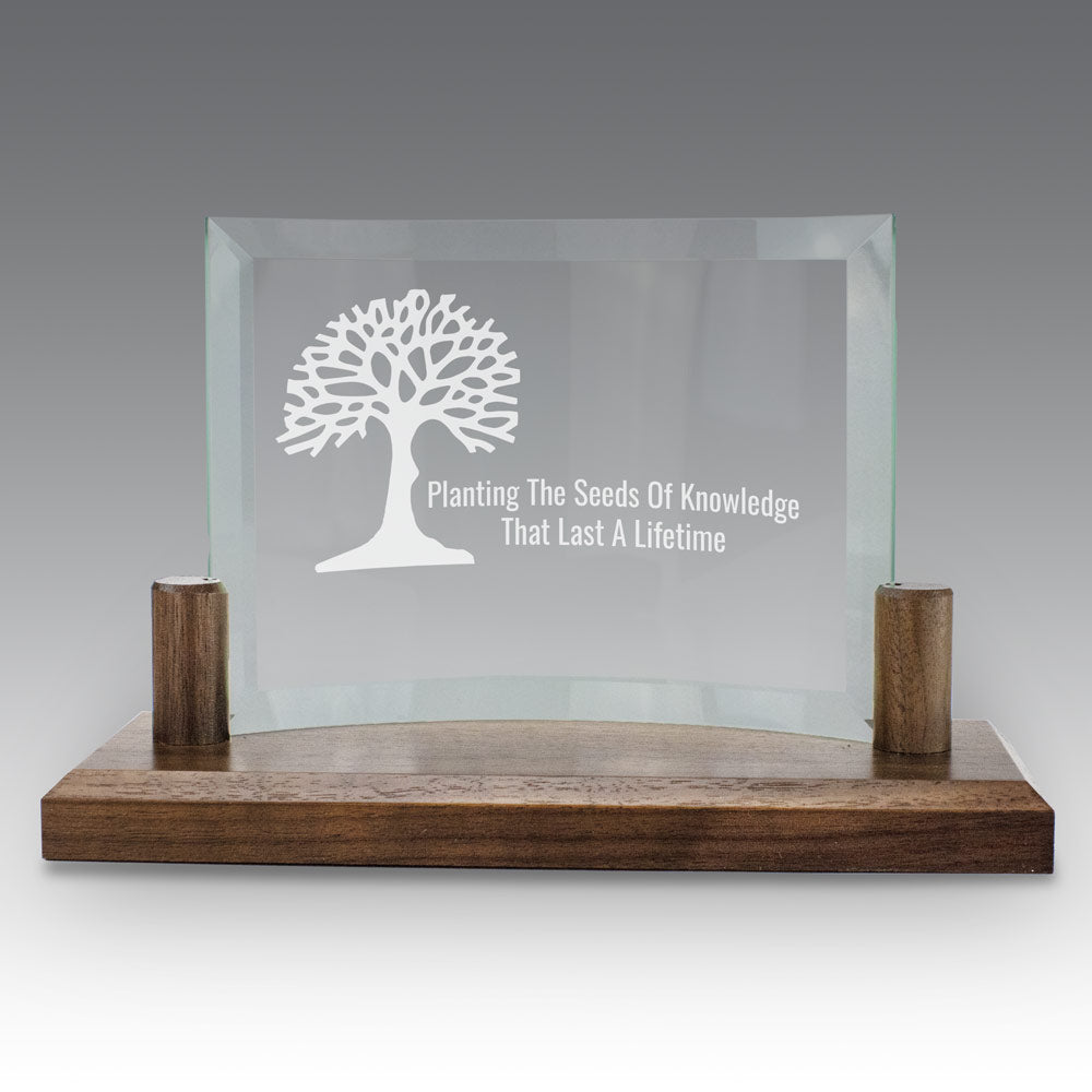 Curved Glass Base Award
