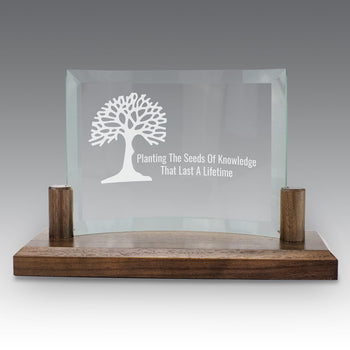 Curved Glass Base Award