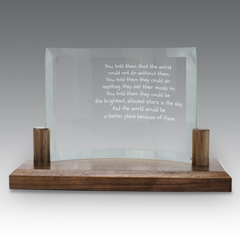 Curved Glass Base Award