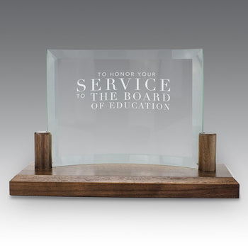 Curved Glass Base Award