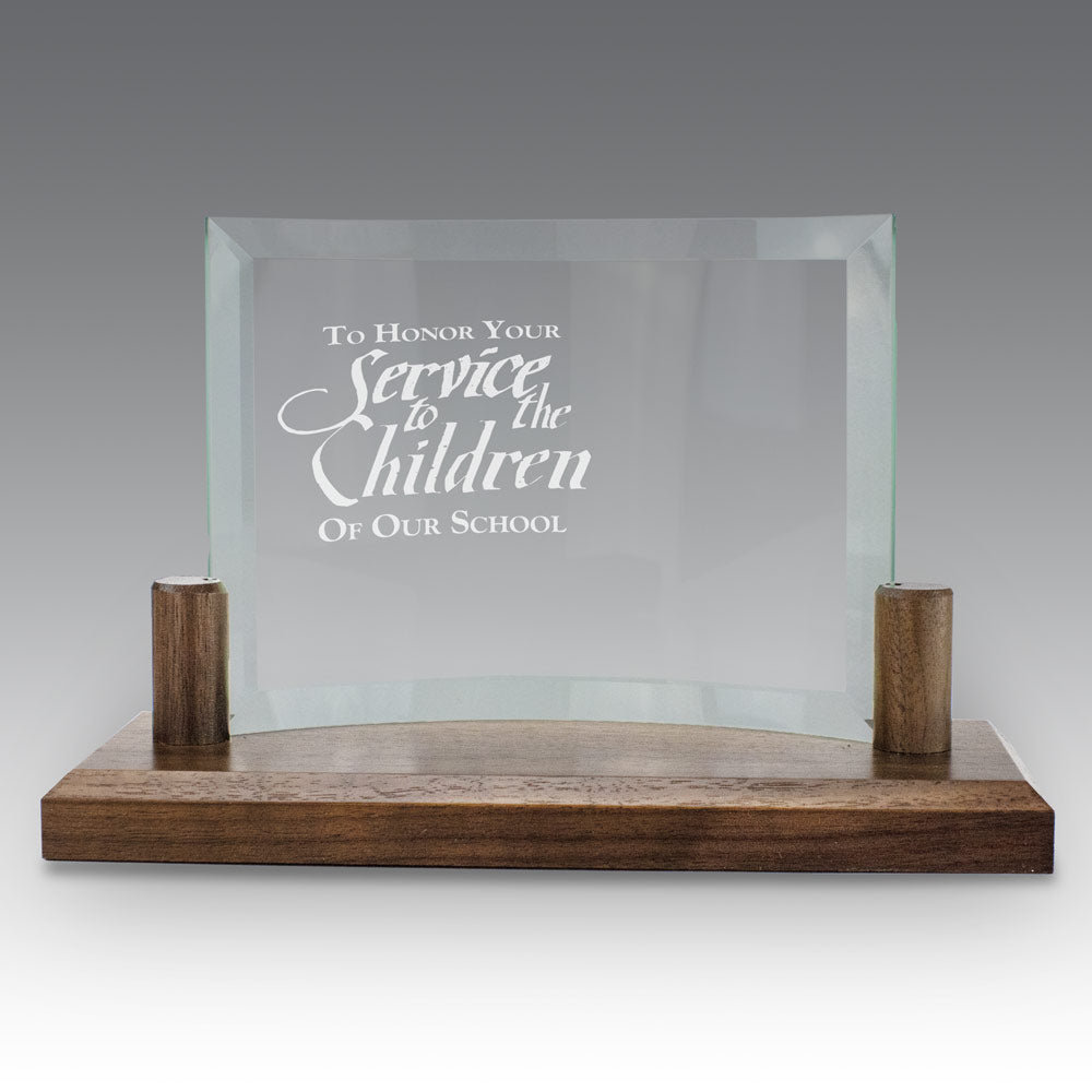 Curved Glass Base Award