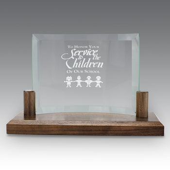 Curved Glass Base Award
