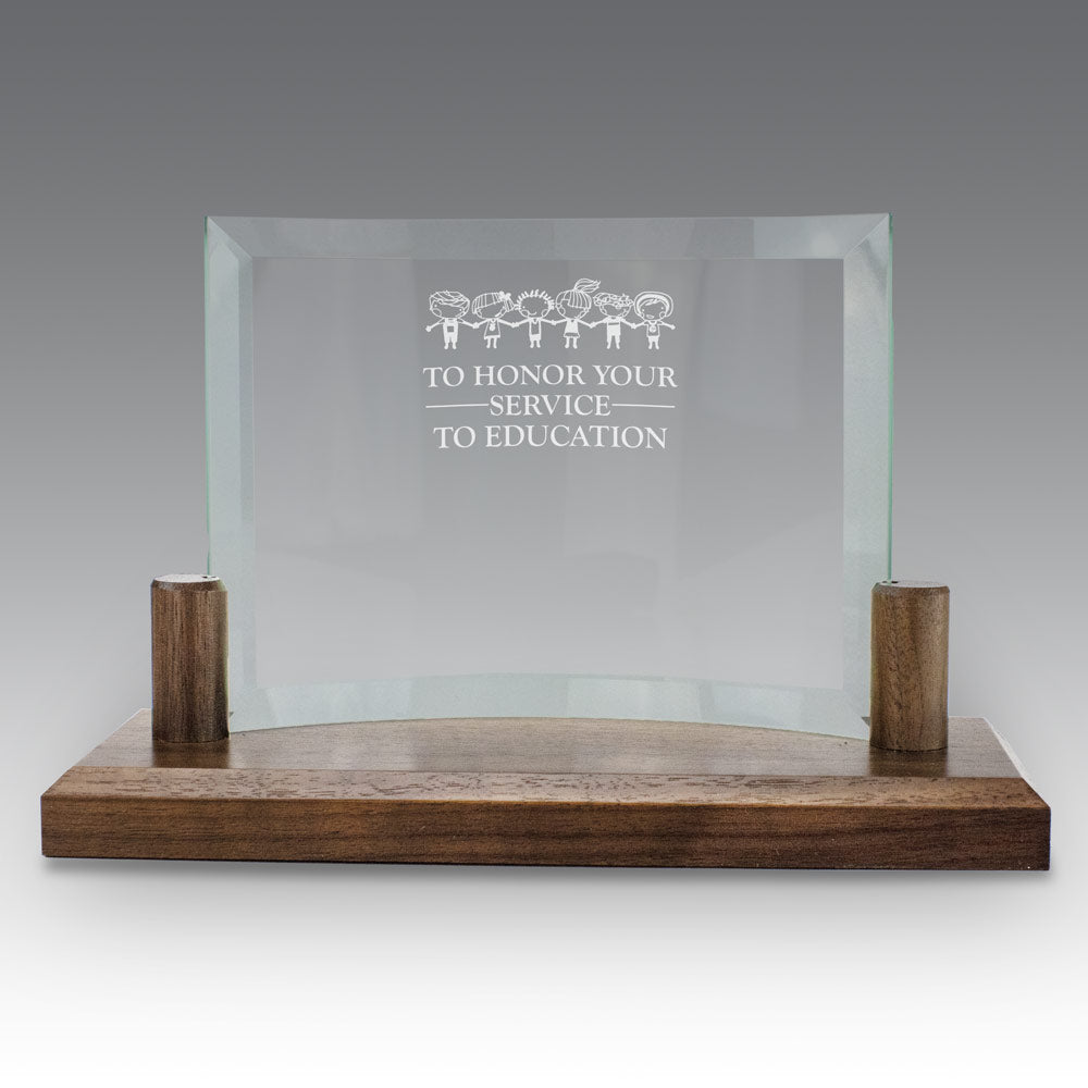 Curved Glass Base Award