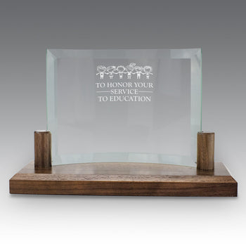Curved Glass Base Award