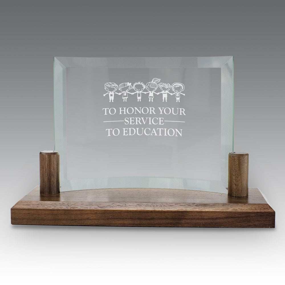 Curved Glass Base Award