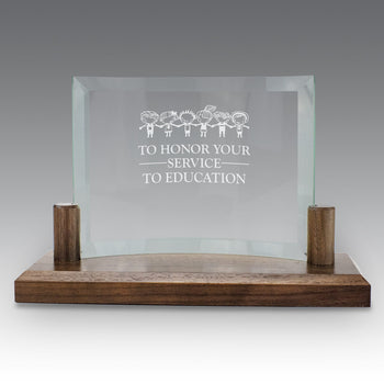 Curved Glass Base Award