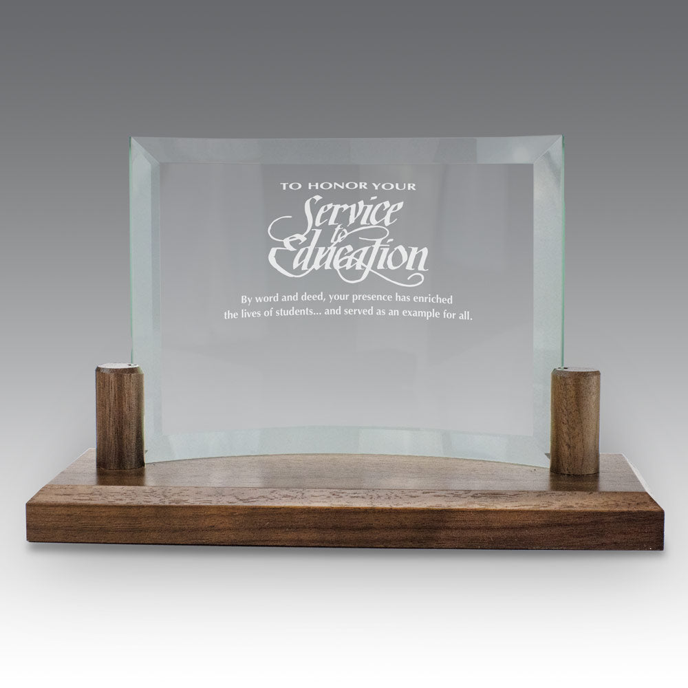 Curved Glass Base Award