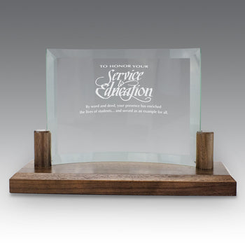 Curved Glass Base Award